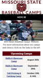 Mobile Screenshot of msubearsbaseballcamps.com